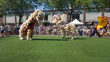Kung Fu Tai Chi Leeuwendans voor "A Brand New Day"